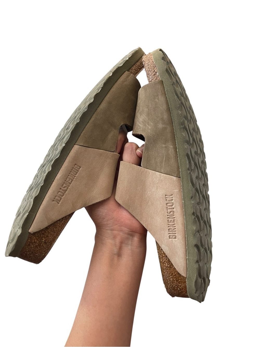 Birkenstock Arizona Two-Strap Sandals Split Sandcastle/Faded Khaki 37, 240cm - Picture 9 of 16